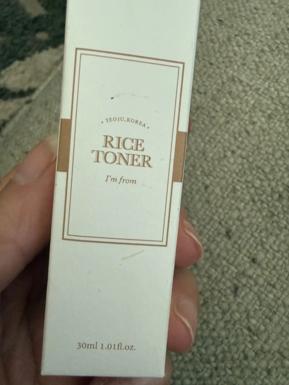 NWOT. I'm From Rice Toner Hydrating Brightening Glow K-Beauty Travel Mini 1.01 o